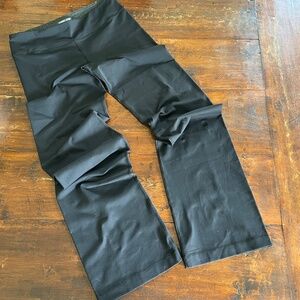 KIRKLAND Black Flare Leg Stretch Yoga Leggings Pants M Tall
